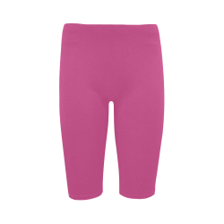 Raspberry Rose Color Accent Hestia Cropped Leggings (Model L03)