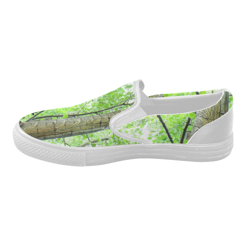 Tree Women's Slip-on Canvas Shoes (Model 019)