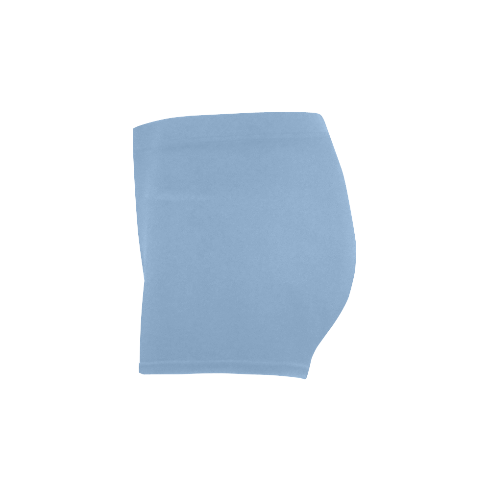 Placid Blue Color Accent Briseis Skinny Shorts (Model L04)
