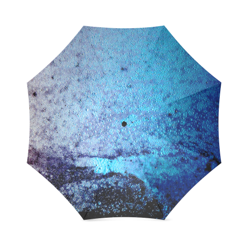 Textured Blue Foldable Umbrella (Model U01)