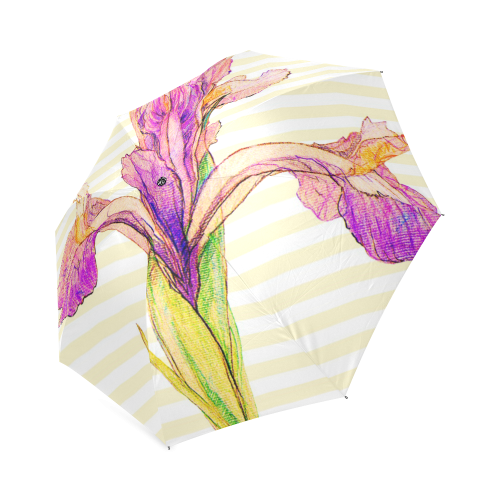 Purple Iris Foldable Umbrella (Model U01)