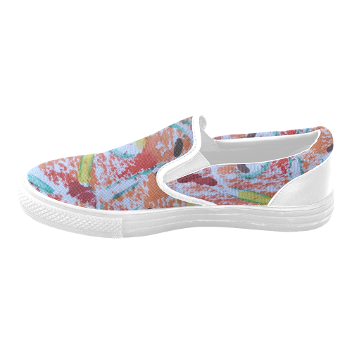 Shoe Pattern 1 Women's Unusual Slip-on Canvas Shoes (Model 019)