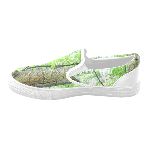 Tree Women's Unusual Slip-on Canvas Shoes (Model 019)