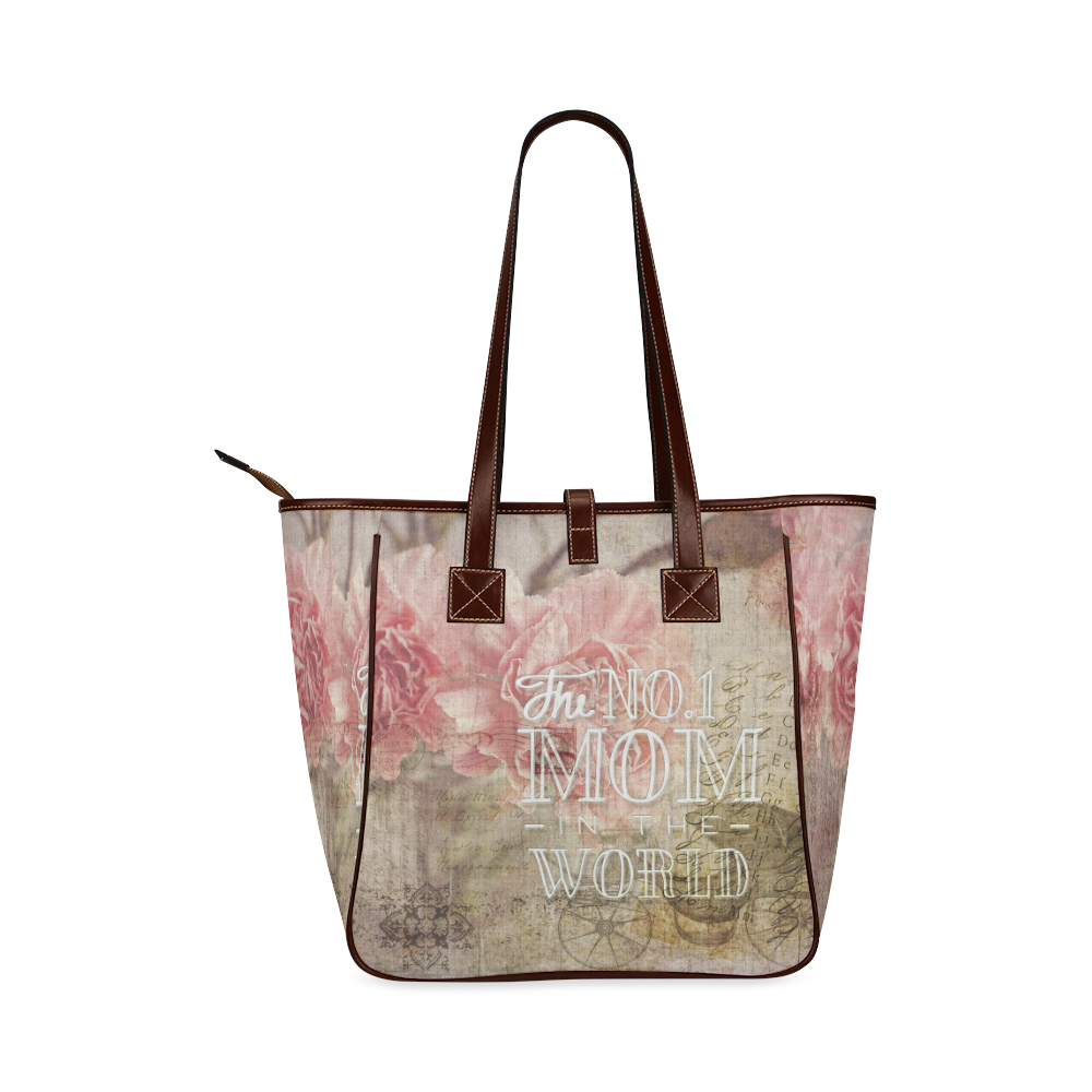 Vintage carnations for the best mom Classic Tote Bag (Model 1644)