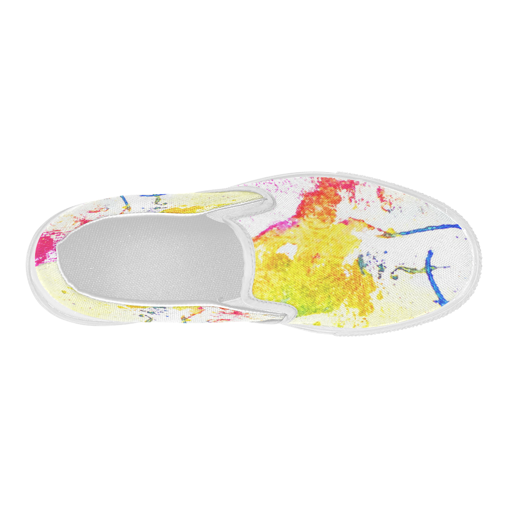 Yellow Dream Women's Slip-on Canvas Shoes (Model 019)