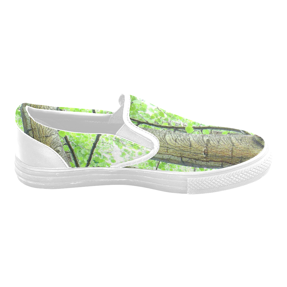 Tree Women's Unusual Slip-on Canvas Shoes (Model 019)