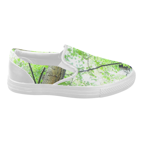 Tree Women's Slip-on Canvas Shoes (Model 019)