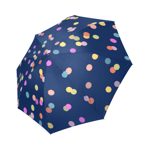 Playful Polka Dots Foldable Umbrella (Model U01)