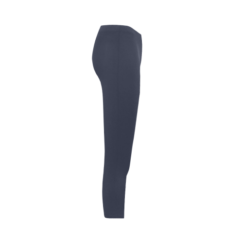 Peacoat Color Accent Capri Legging (Model L02)