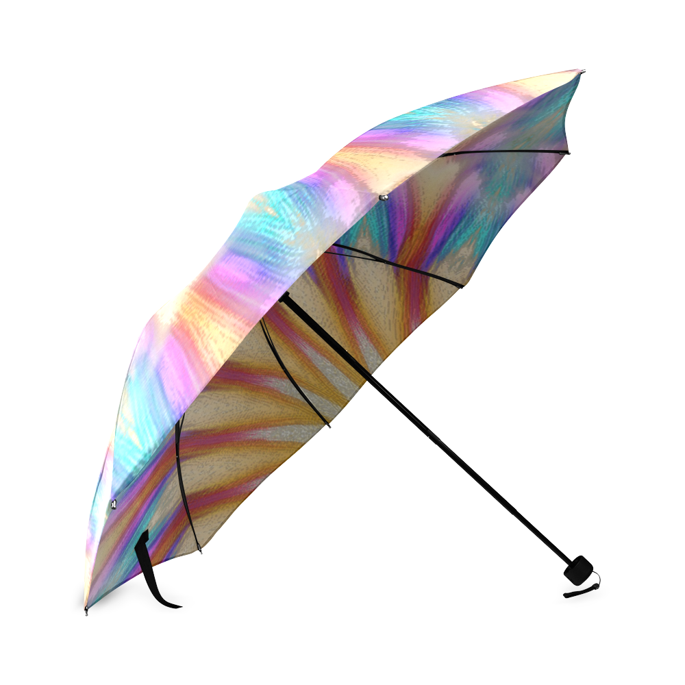 Peacock Feathers Foldable Umbrella (Model U01)