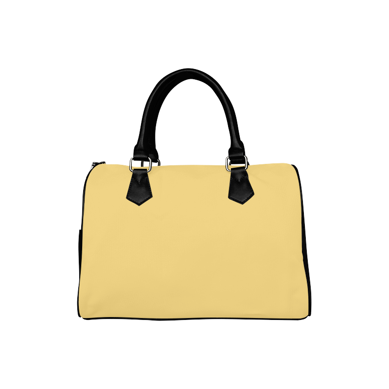 Lemon Drop Color Accent Boston Handbag (Model 1621)