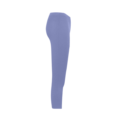 Deep Periwinkle Color Accent Capri Legging (Model L02)