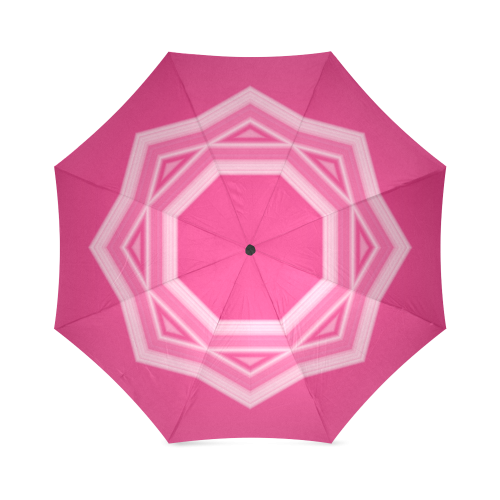 Hyacinth Pink Geometric Foldable Umbrella (Model U01)