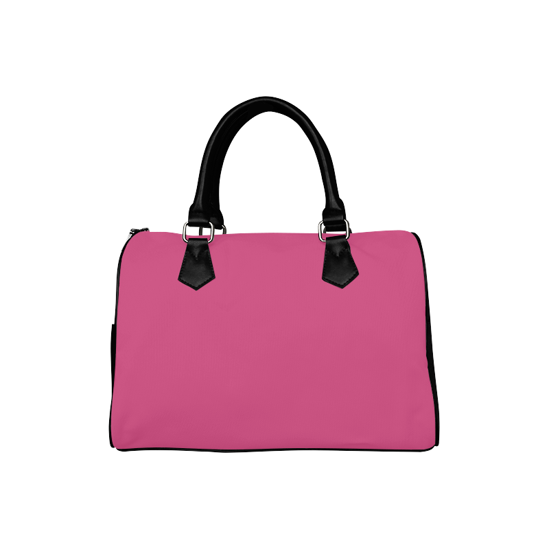 Magenta Color Accent Boston Handbag (Model 1621)