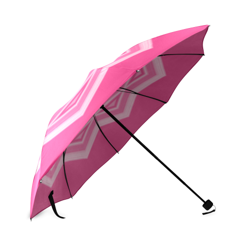 Hyacinth Pink Geometric Foldable Umbrella (Model U01)