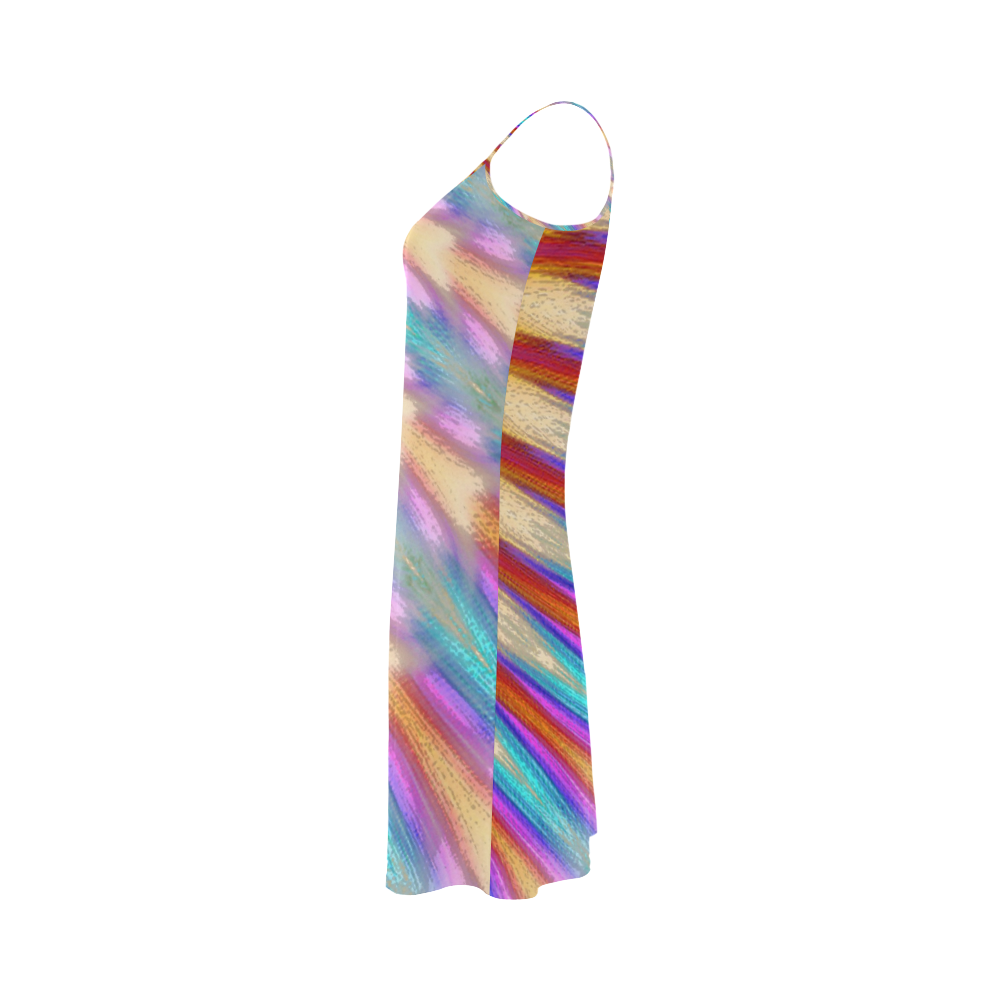 Peacock Feathers Alcestis Slip Dress (Model D05)