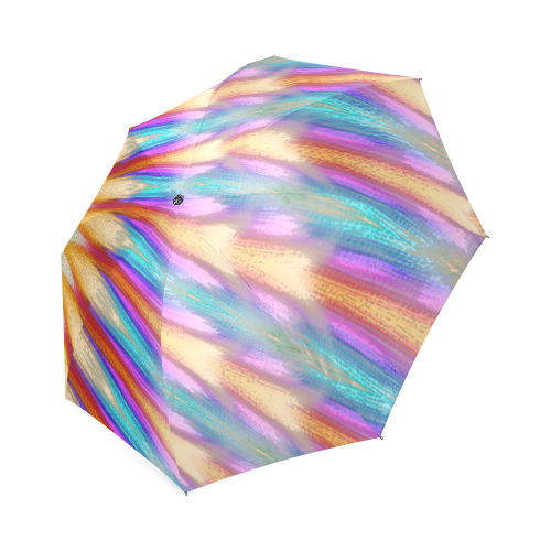 Peacock Feathers Foldable Umbrella (Model U01)