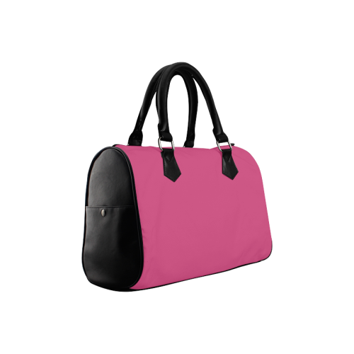Magenta Color Accent Boston Handbag (Model 1621)