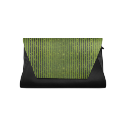 Green Glitter Stripe Clutch Bag (Model 1630)