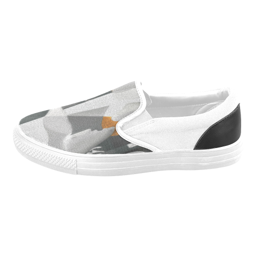 My Picasso Serie:Guernica Men's Slip-on Canvas Shoes (Model 019)