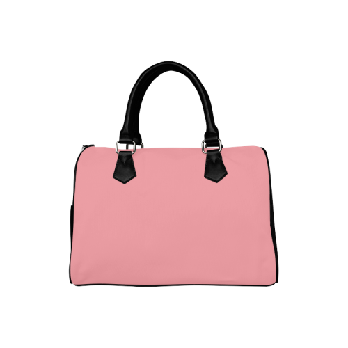 Flamingo Pink Color Accent Boston Handbag (Model 1621)
