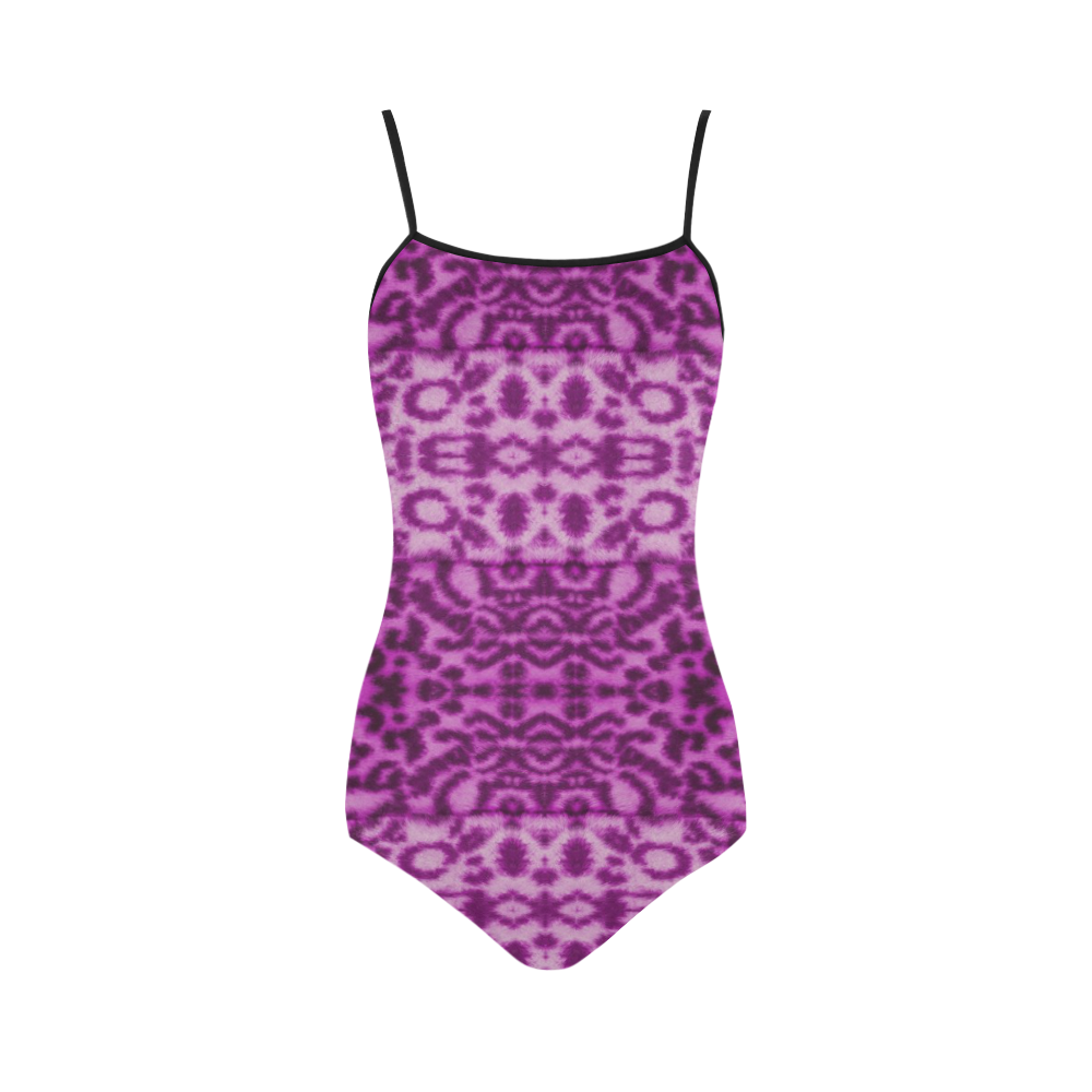 Lion In Purple Strap Swimsuit ( Model S05)