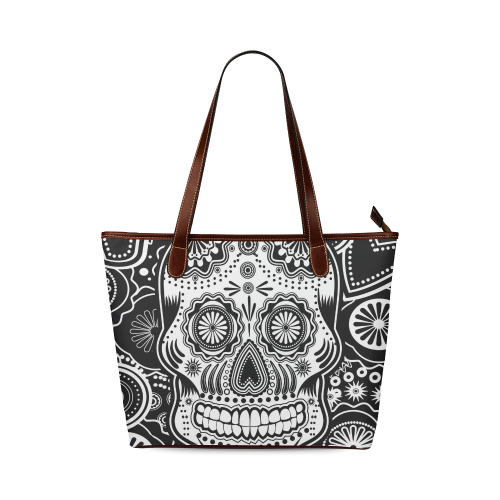 sugar skull Shoulder Tote Bag (Model 1646)