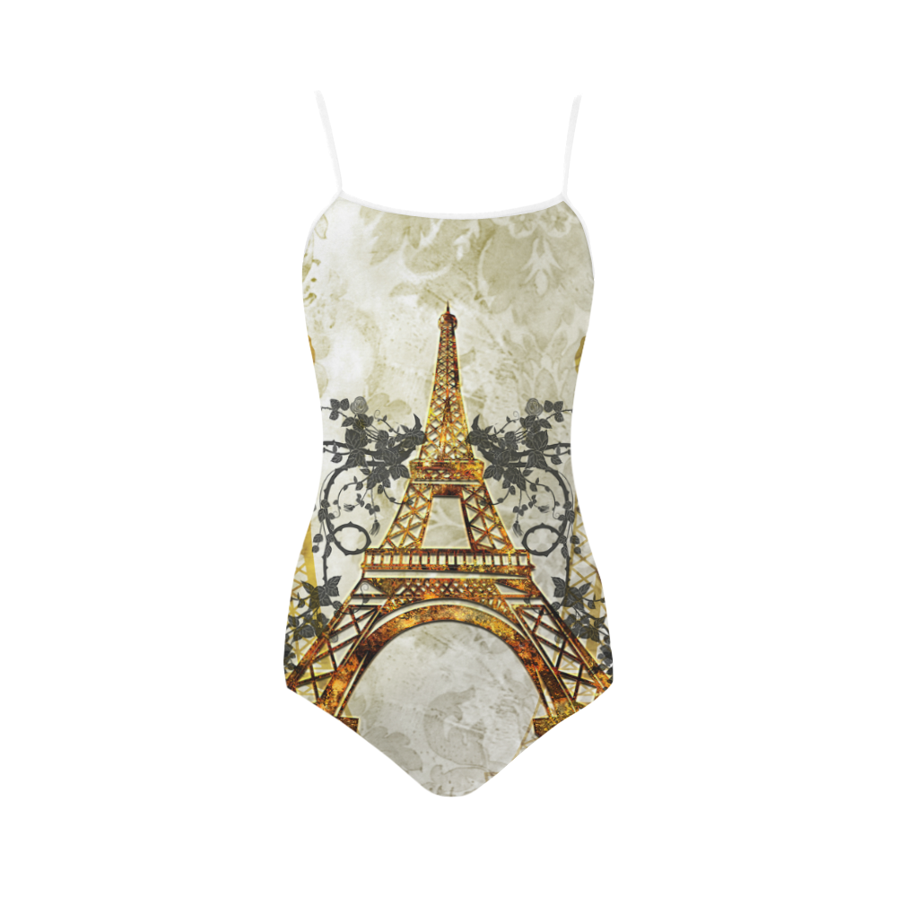 Eiffel tower Strap Swimsuit ( Model S05)