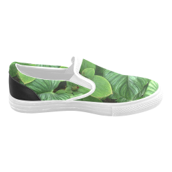 Green Garden Shoes Men's Slip-on Canvas Shoes (Model 019)