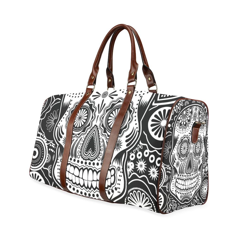 sugar skull Waterproof Travel Bag/Small (Model 1639)