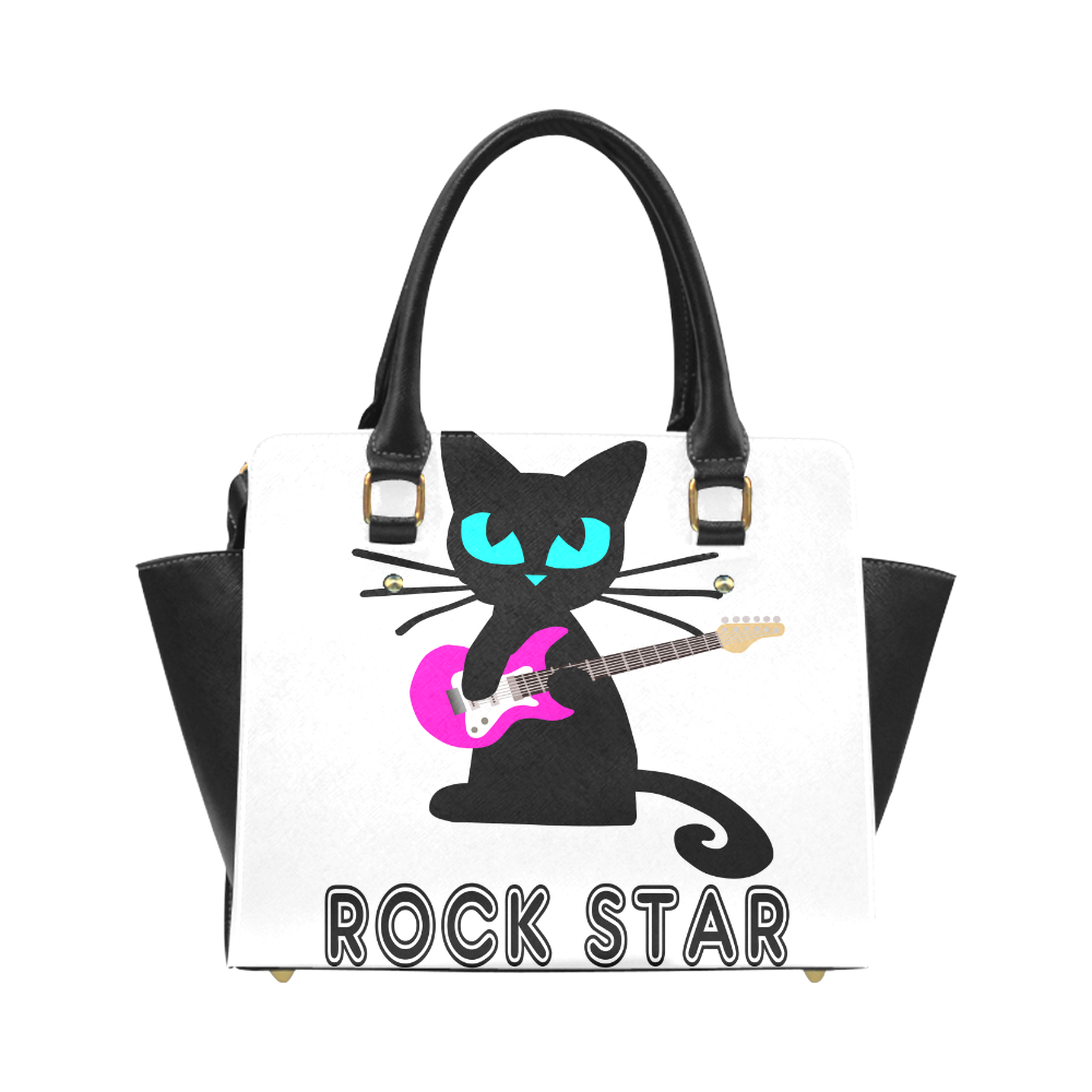 rock_star_cat_shoulderhandbag Classic Shoulder Handbag (Model 1653)