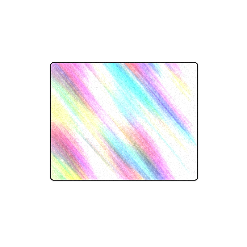 Rainbow Stripe Abstract Blanket 40"x50"