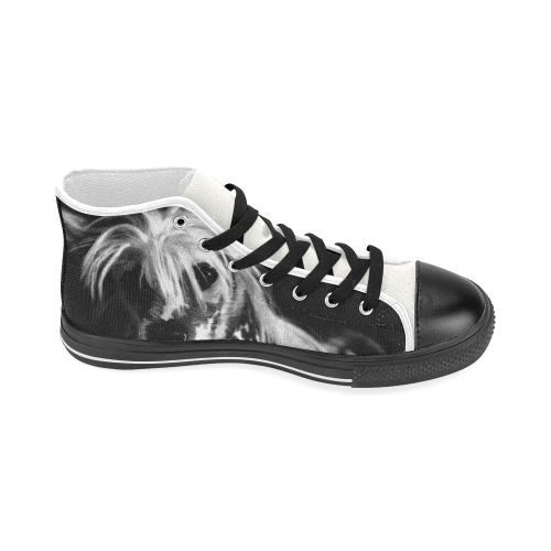 CHINESE CRESTED Women's Classic High Top Canvas Shoes (Model 017)