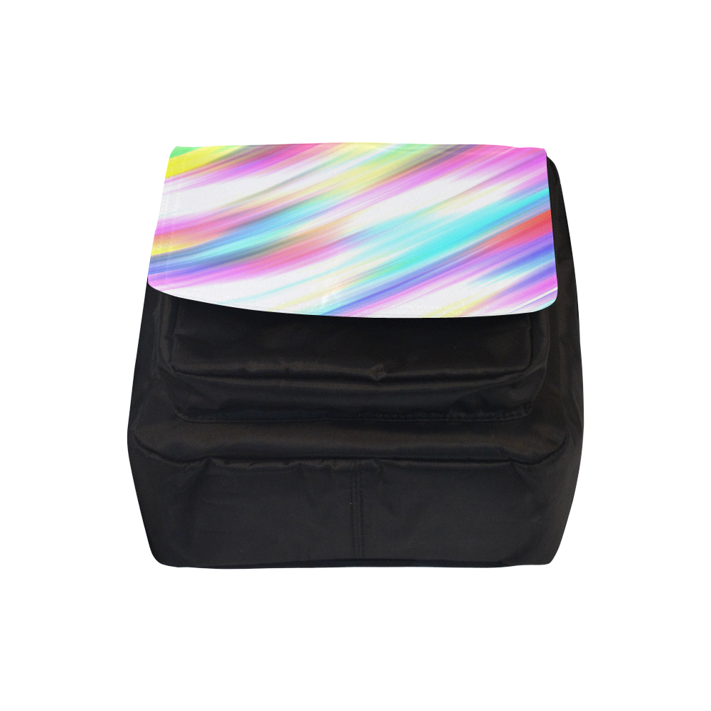Rainbow Stripe Abstract Crossbody Nylon Bags (Model 1633)