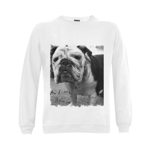 A. LOTTA BULL~mens crewneck sweatshirt Gildan Crewneck Sweatshirt(NEW) (Model H01)