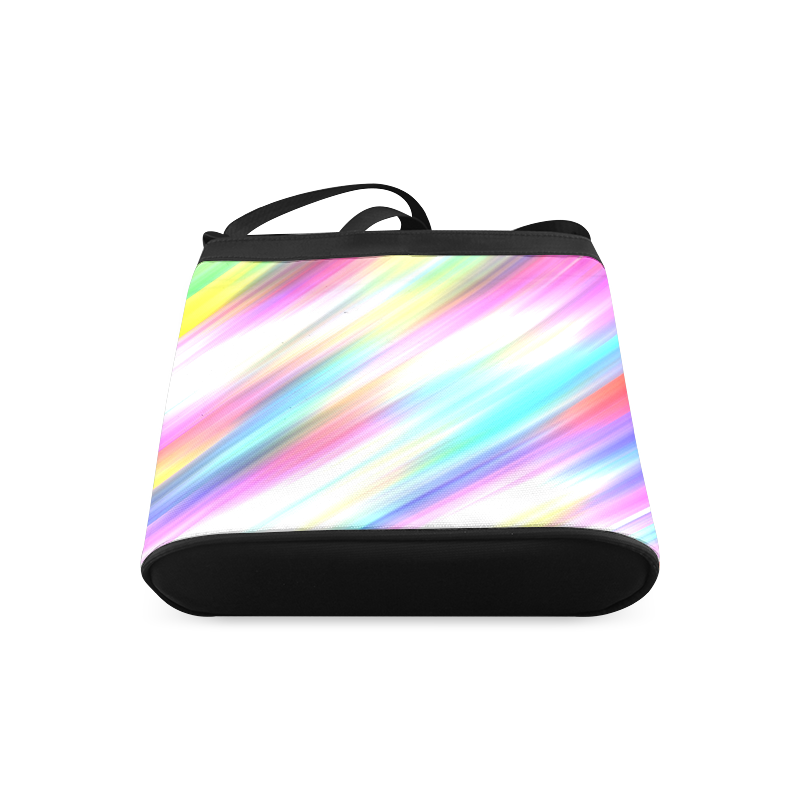 Rainbow Stripe Abstract Crossbody Bags (Model 1613)