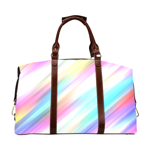 Rainbow Stripe Abstract Classic Travel Bag (Model 1643)