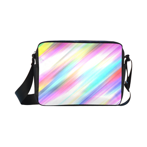 Rainbow Stripe Abstract Classic Cross-body Nylon Bags (Model 1632)