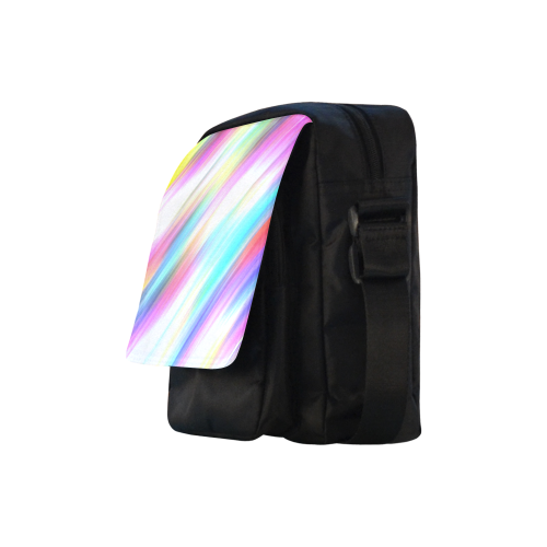 Rainbow Stripe Abstract Crossbody Nylon Bags (Model 1633)