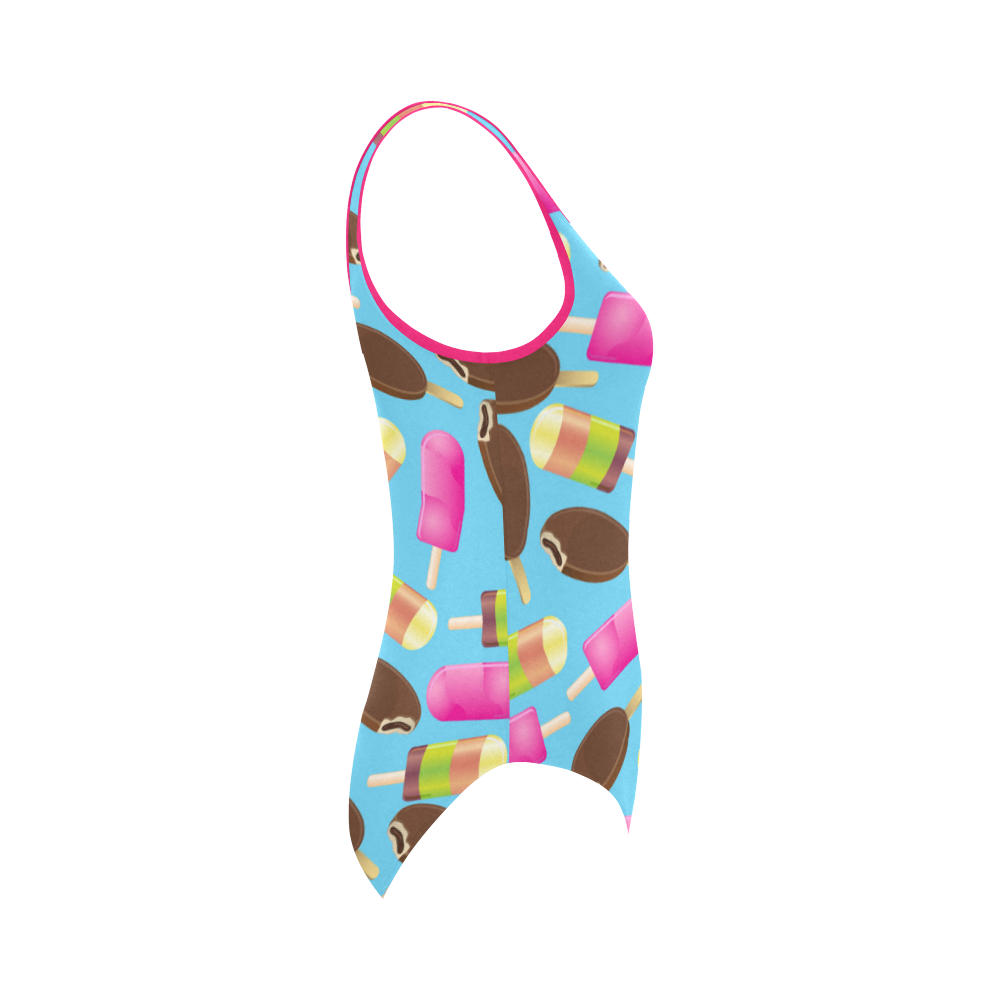 icecream Vest One Piece Swimsuit (Model S04)