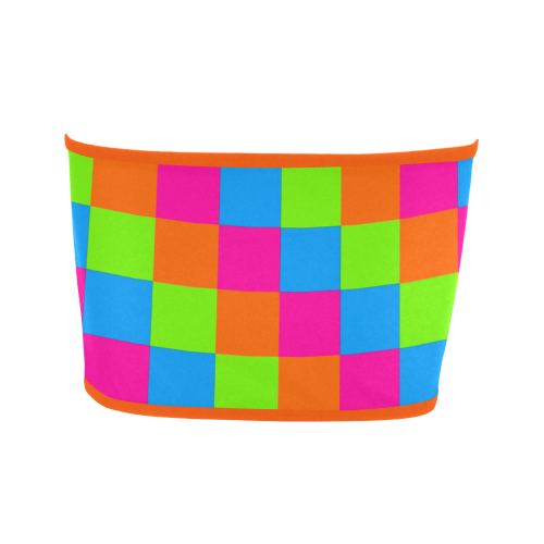 Multicolored Squares 2 Bandeau Top