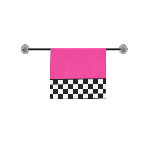 Checker on Pink VAS2 Custom Towel 16"x28"