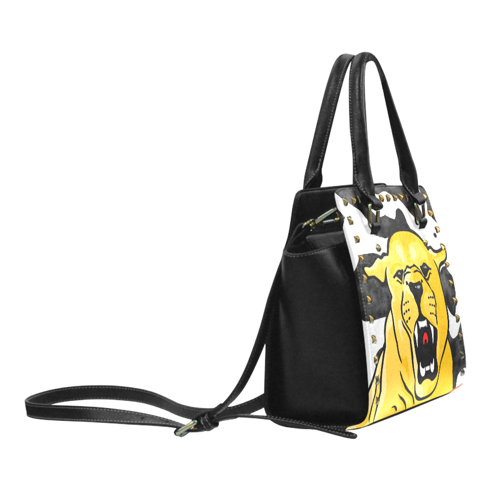 Roaring Cougar VAS2 Rivet Shoulder Handbag (Model 1645)