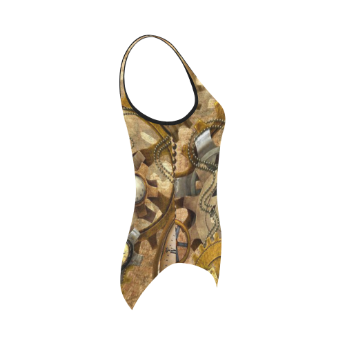 steampunk Vest One Piece Swimsuit (Model S04)