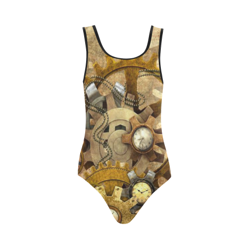 steampunk Vest One Piece Swimsuit (Model S04)