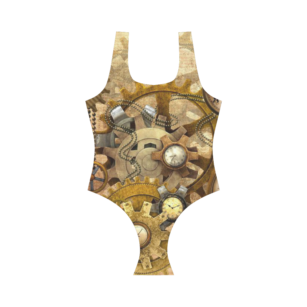 steampunk Vest One Piece Swimsuit (Model S04)