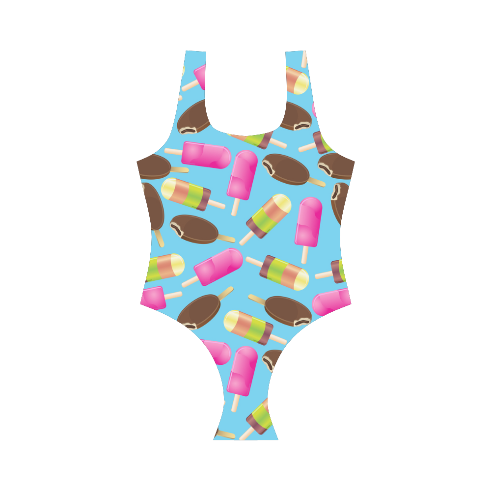 icecream Vest One Piece Swimsuit (Model S04)