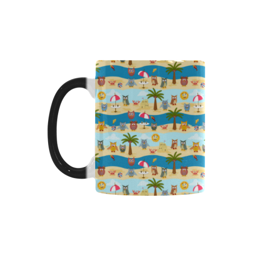 summer owls Custom Morphing Mug