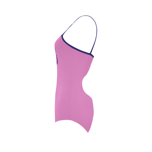 Purple Butterfly VAS2 Strap Swimsuit ( Model S05)