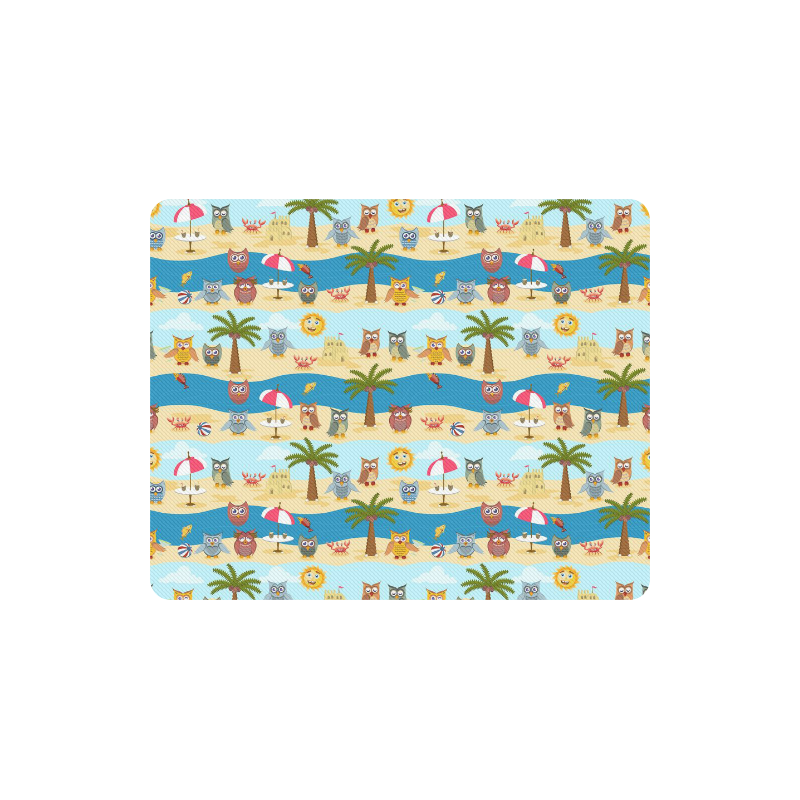 summer owls Rectangle Mousepad